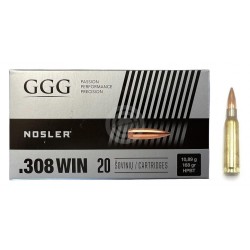 Munitions GGG 168Gr HPBT par 500
